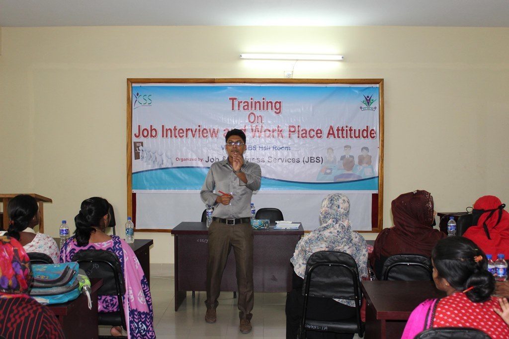 Training on job interview & workplace attitude