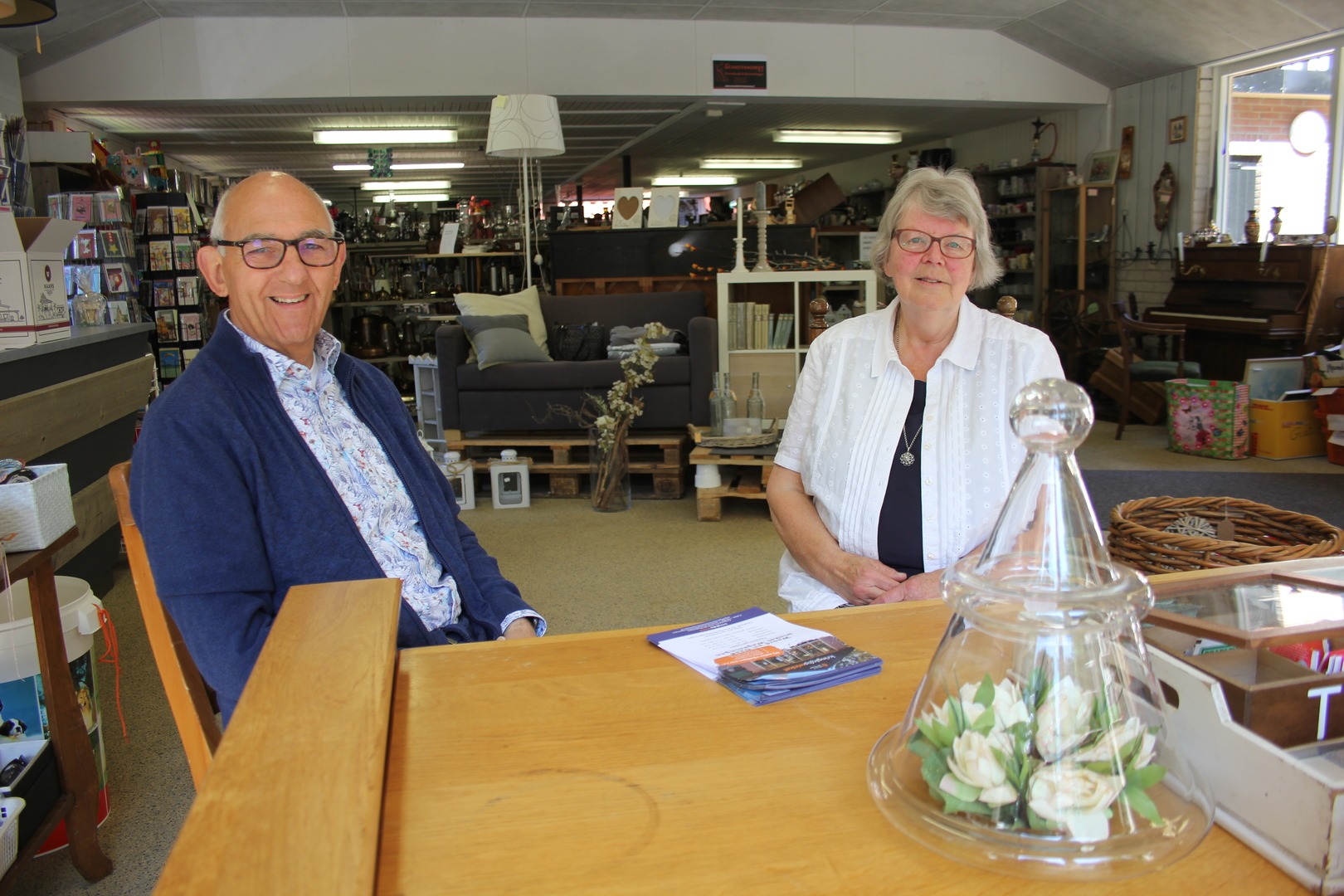 Albert en saar tijdens het interview