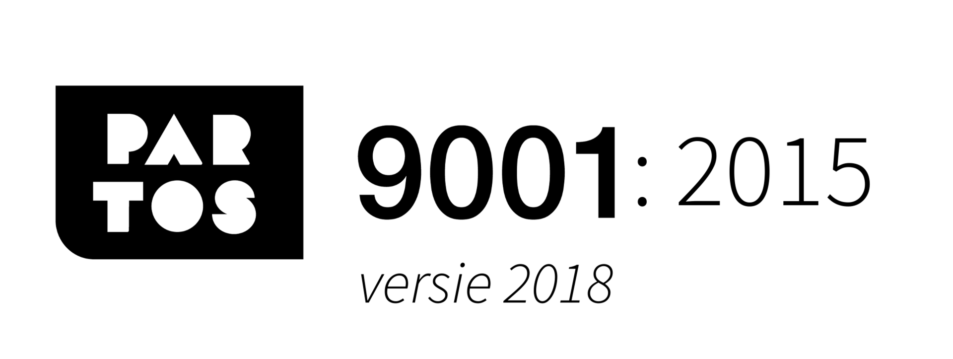 Logo partos 9001 2015 versie 2018