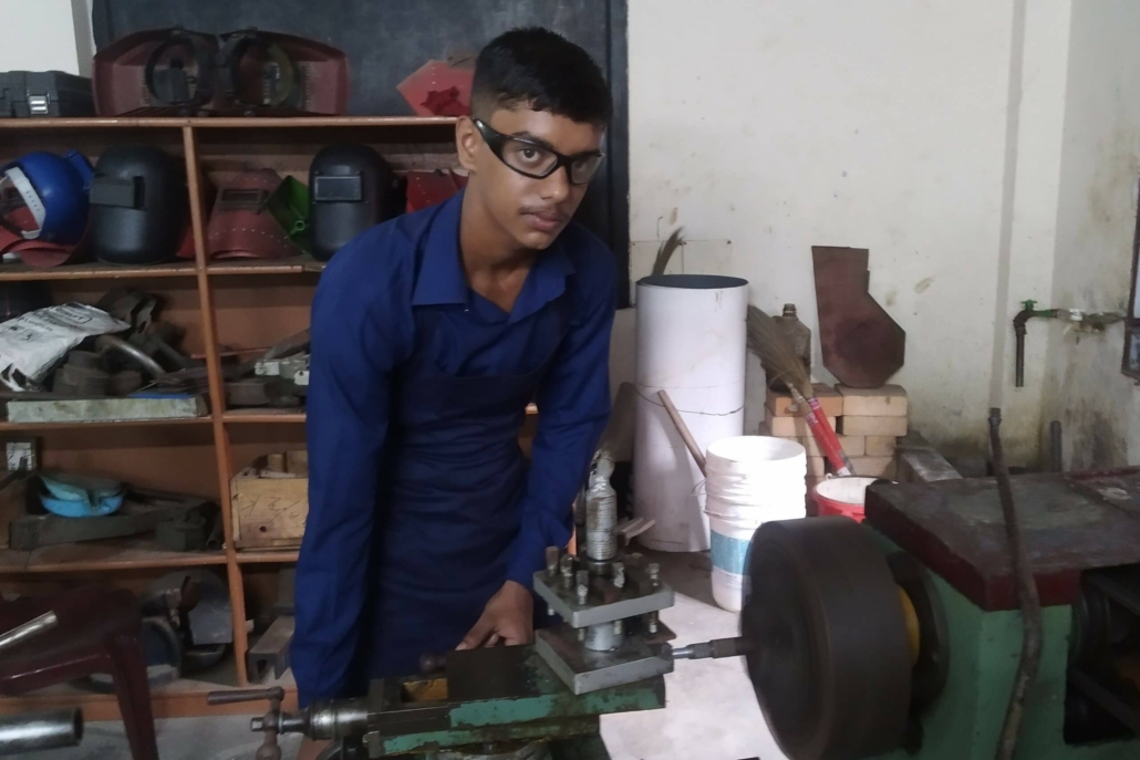 Testimony 01 tanzim ahamed imran doing practical in the workshop of hti