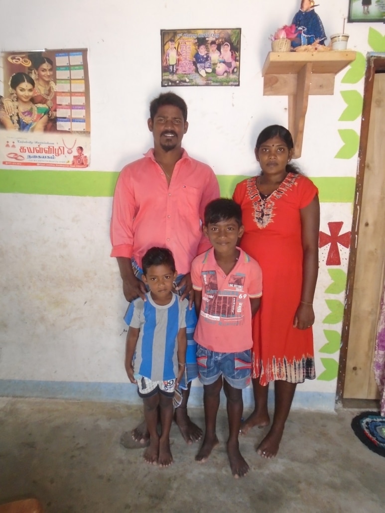 Arulventhan with his family