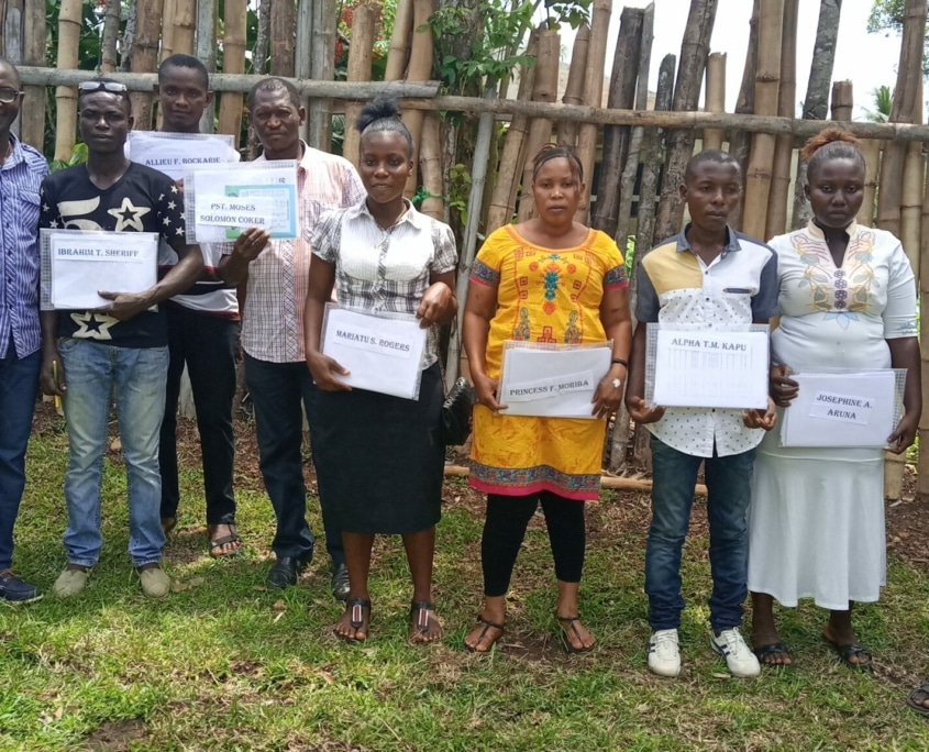Participants after the laste day of the online training