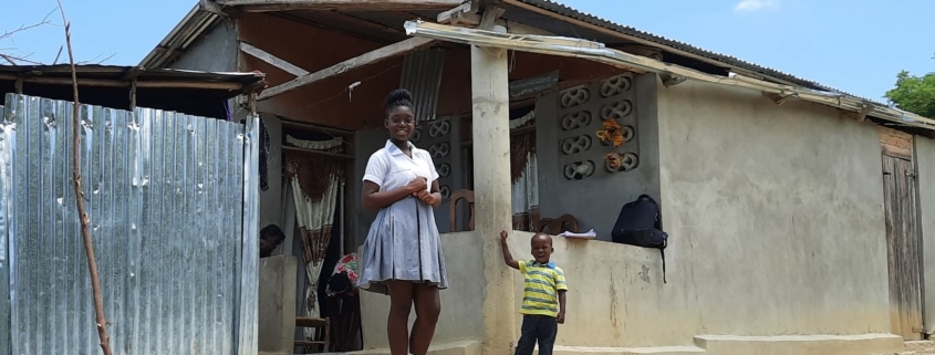 Huisbezoek bij Kenly (15) uit Haïti. Foto door: Parole & Action, Haïti.